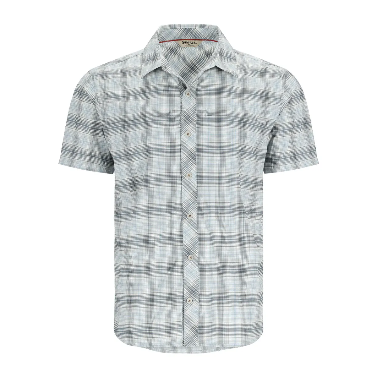 Simms Stone Cold SS Shirt Steel Blue/Storm Ombre Plaid