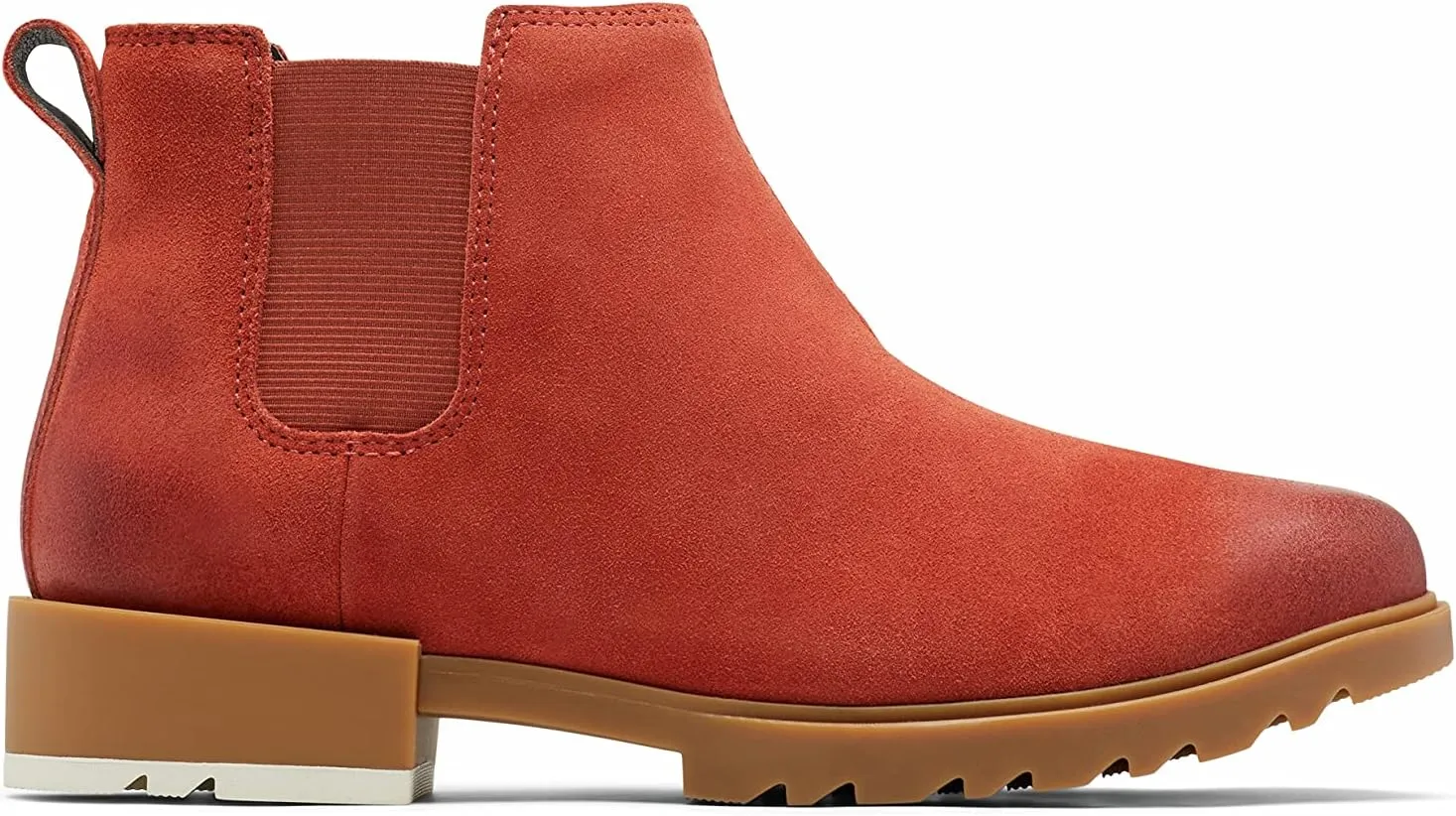 Sorel Emelie Ii Chelsea Wp Leather Warp Red/Gum 2 Women's