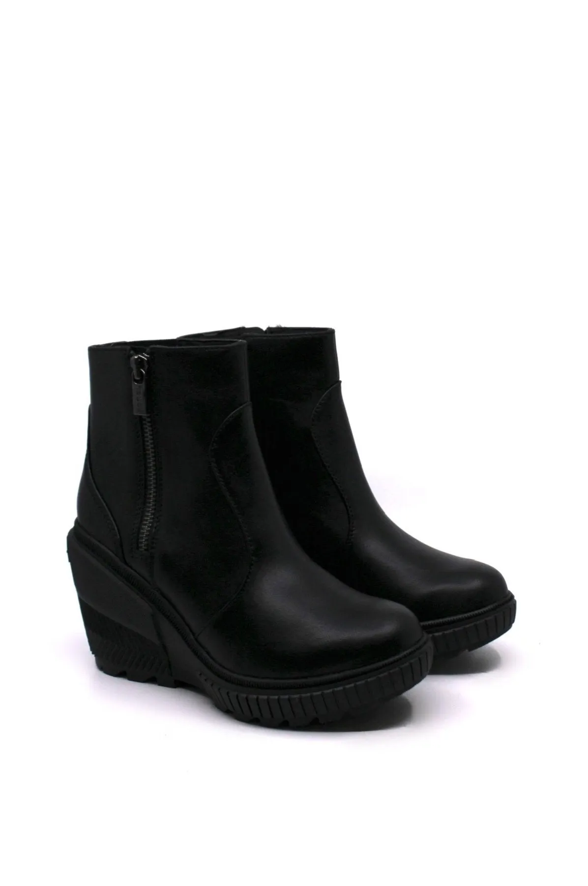 Sorel ONA Ave Zip Wedge Black/Black