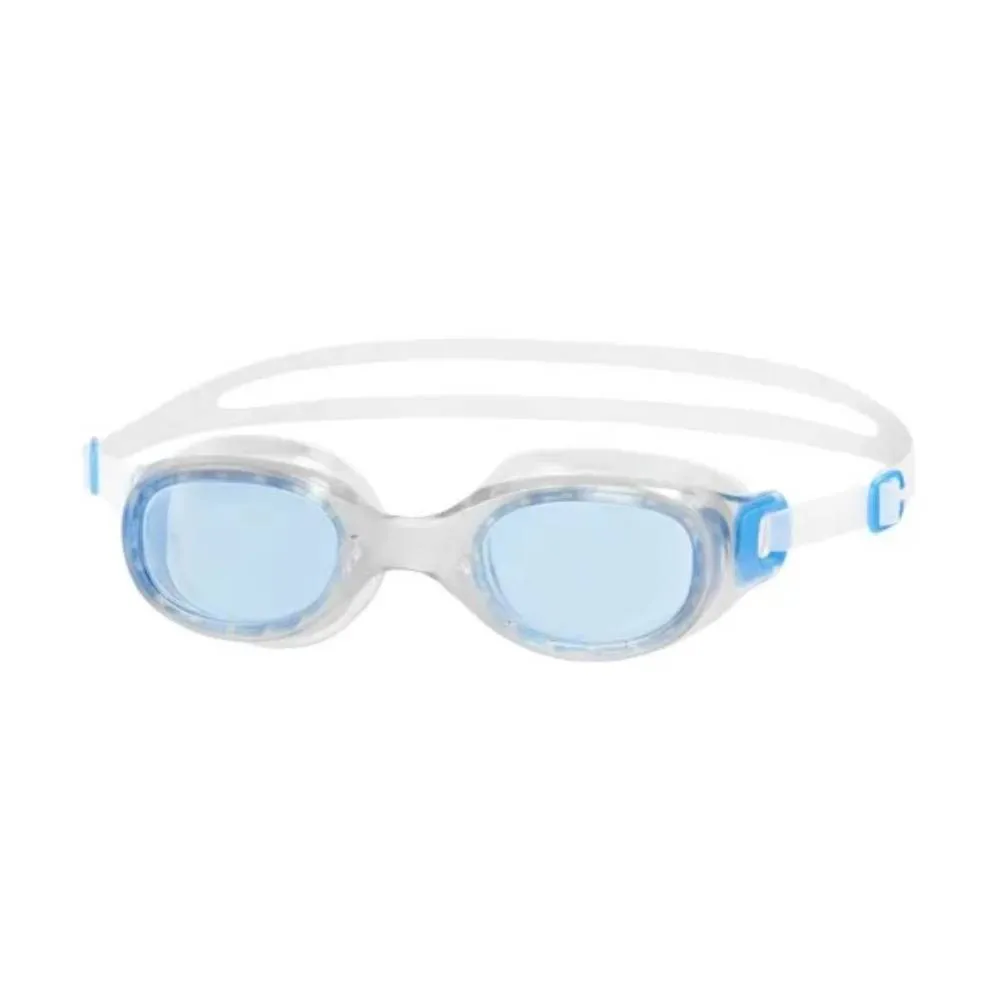 Speedo Adult Futura Classic Swimming Goggle (Clear/Blue)