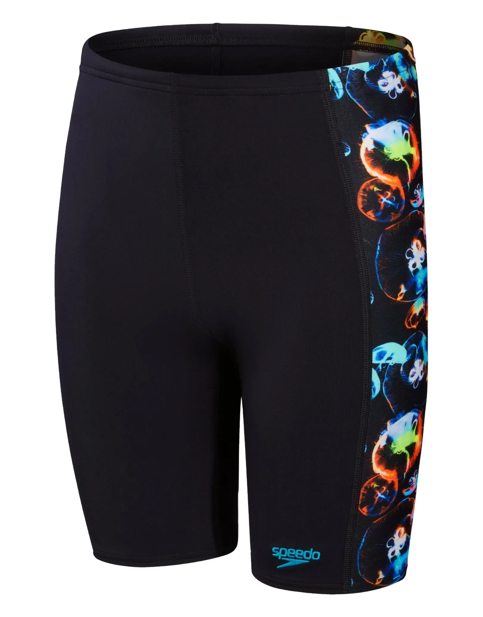 Speedo Boys Digital Allover Panel Jammer - Black/Orange