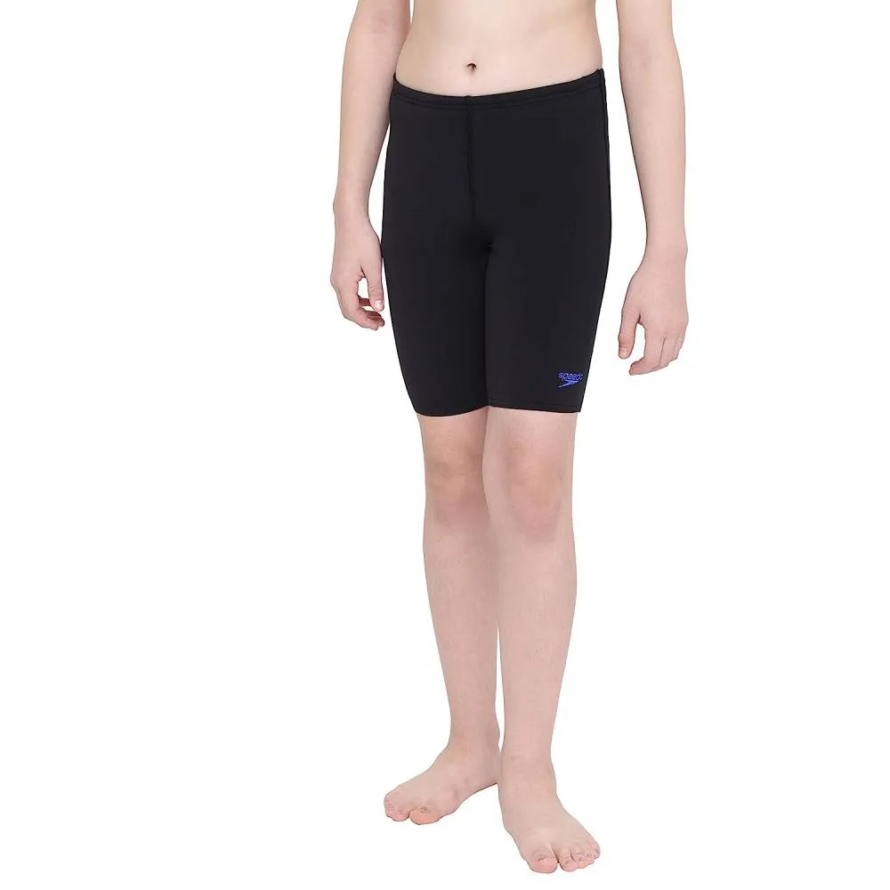 Speedo Boy's Essential Endurance+ Jammer (Black/Blue Flame)