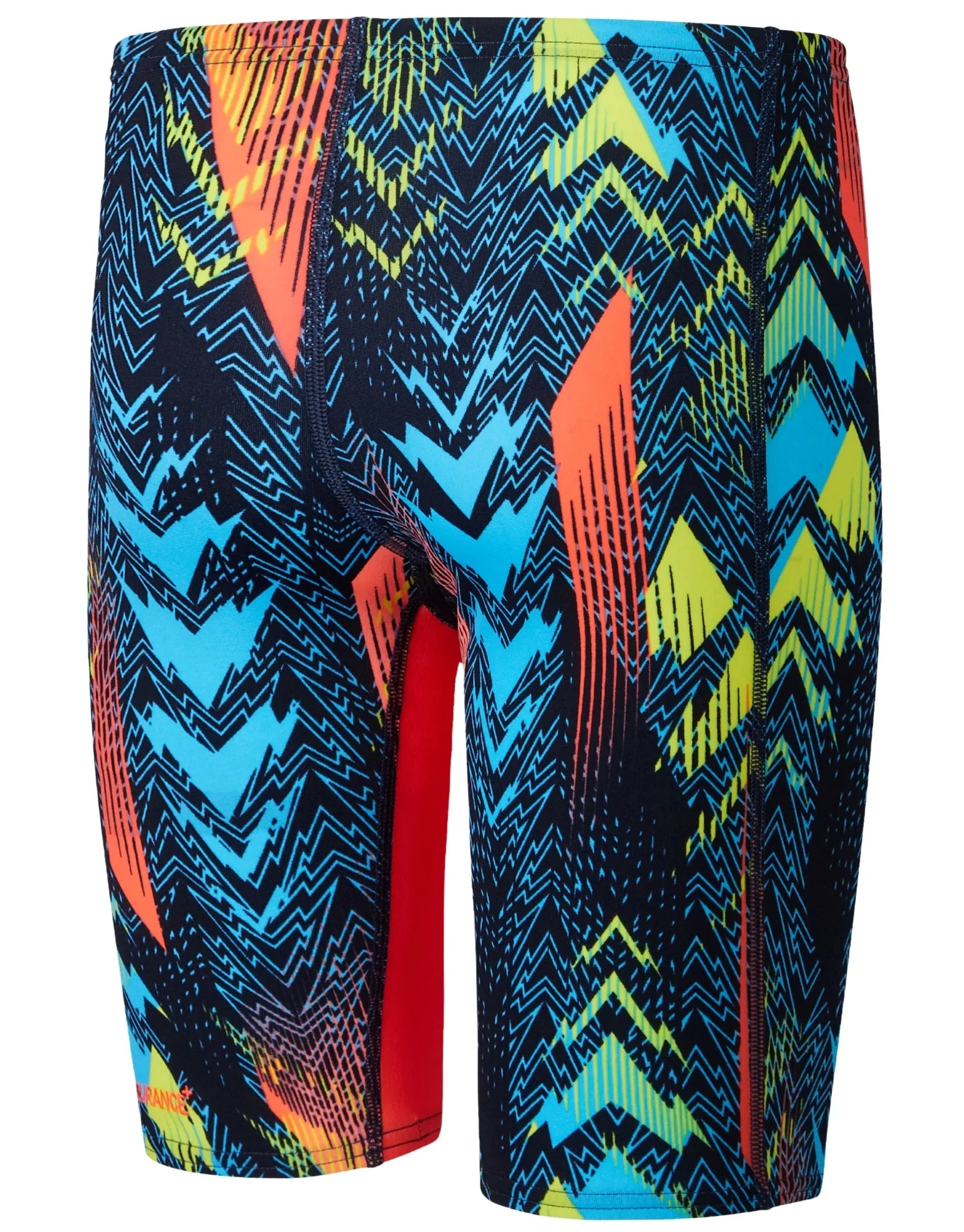 Speedo Boys Fastskin Endurance+ Max High Waisted Swim Jammer - Blue/Red