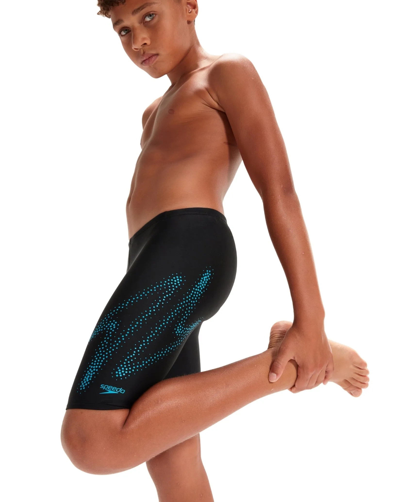 Speedo Boys Hyperboom Placement Jammer - Black/Blue