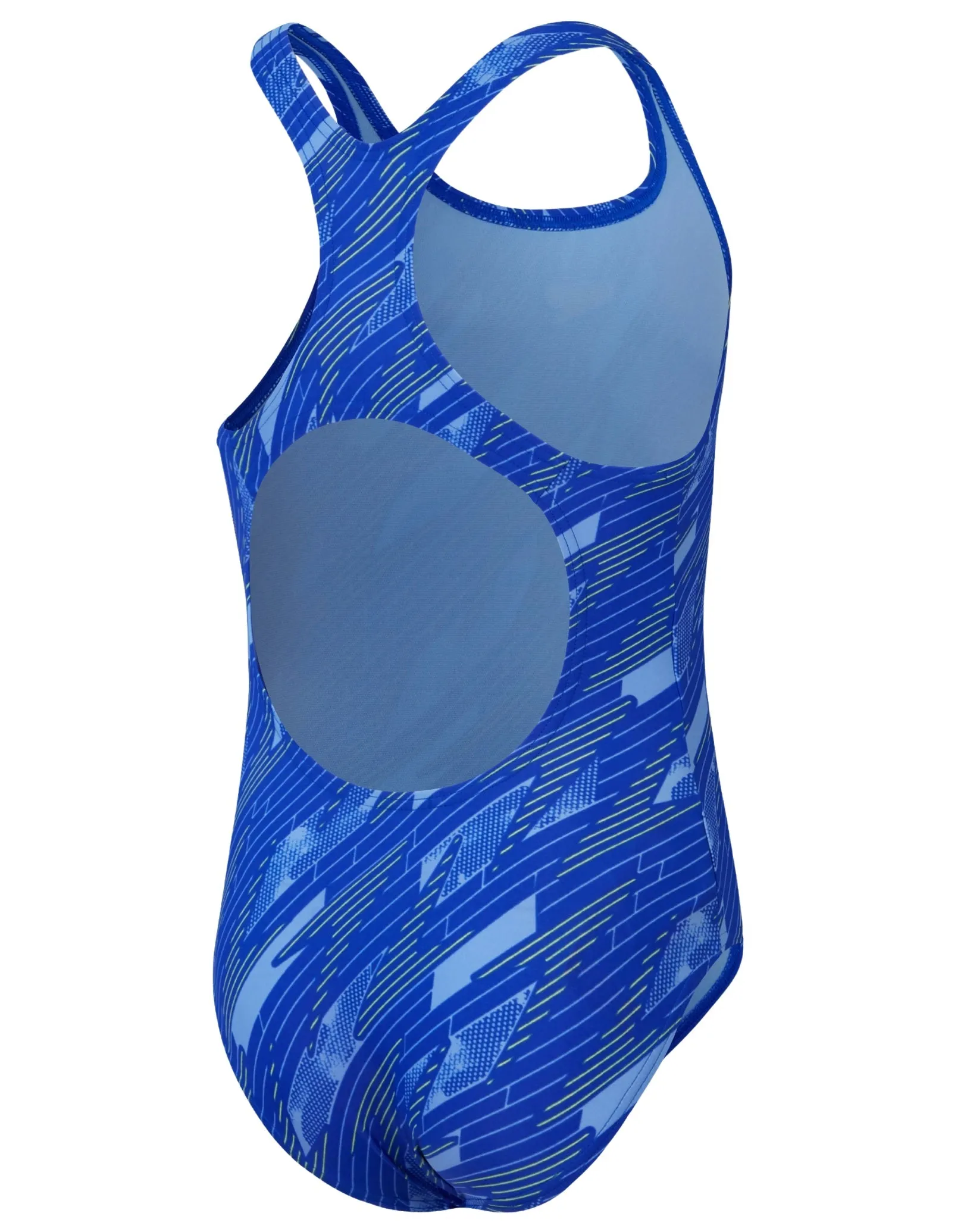 Speedo Girls Hyperboom Allover Medalist Swimsuit - Navy/Blue