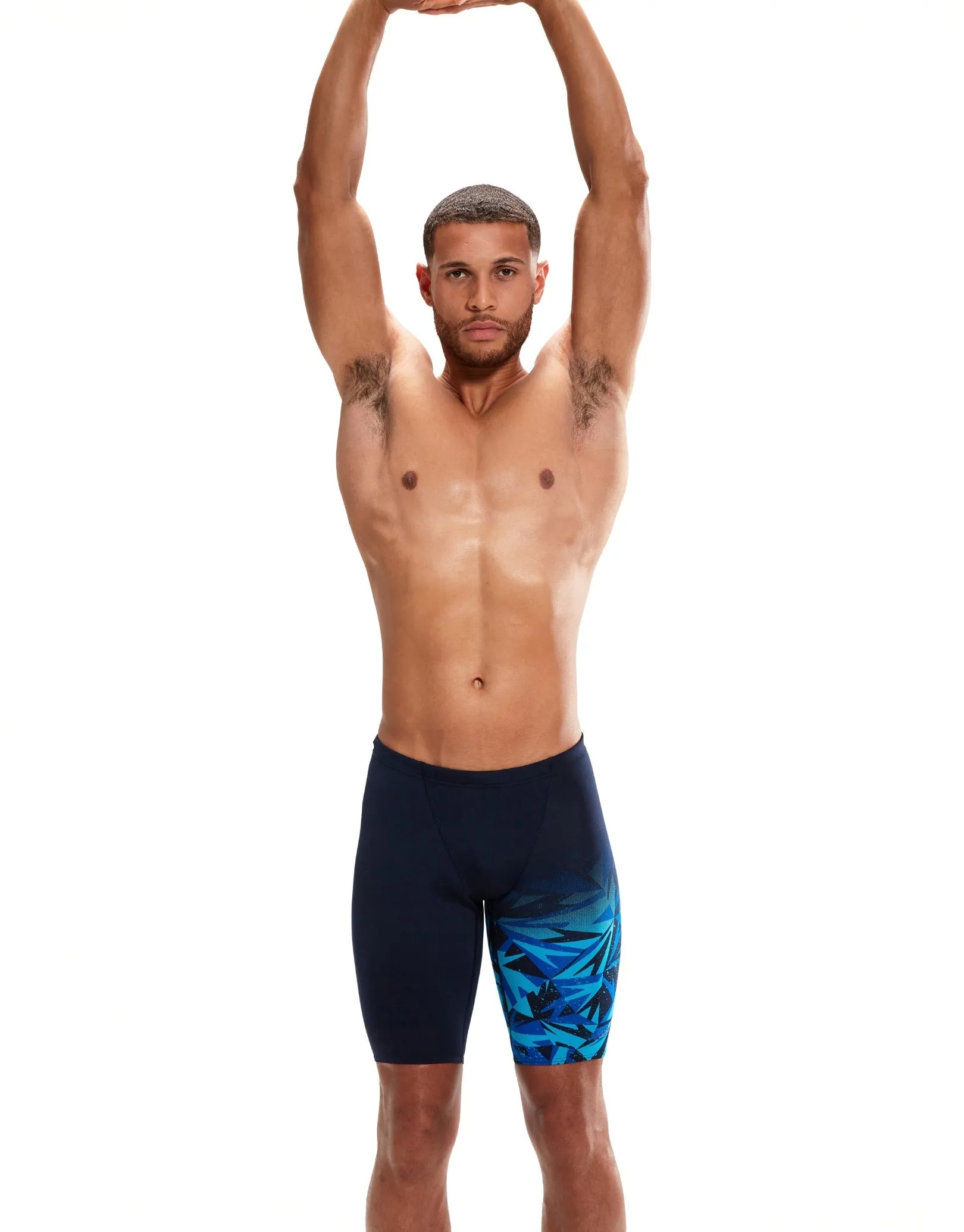 Speedo Hyperboom Placement V-Cut Swim Jammer - Black/Blue