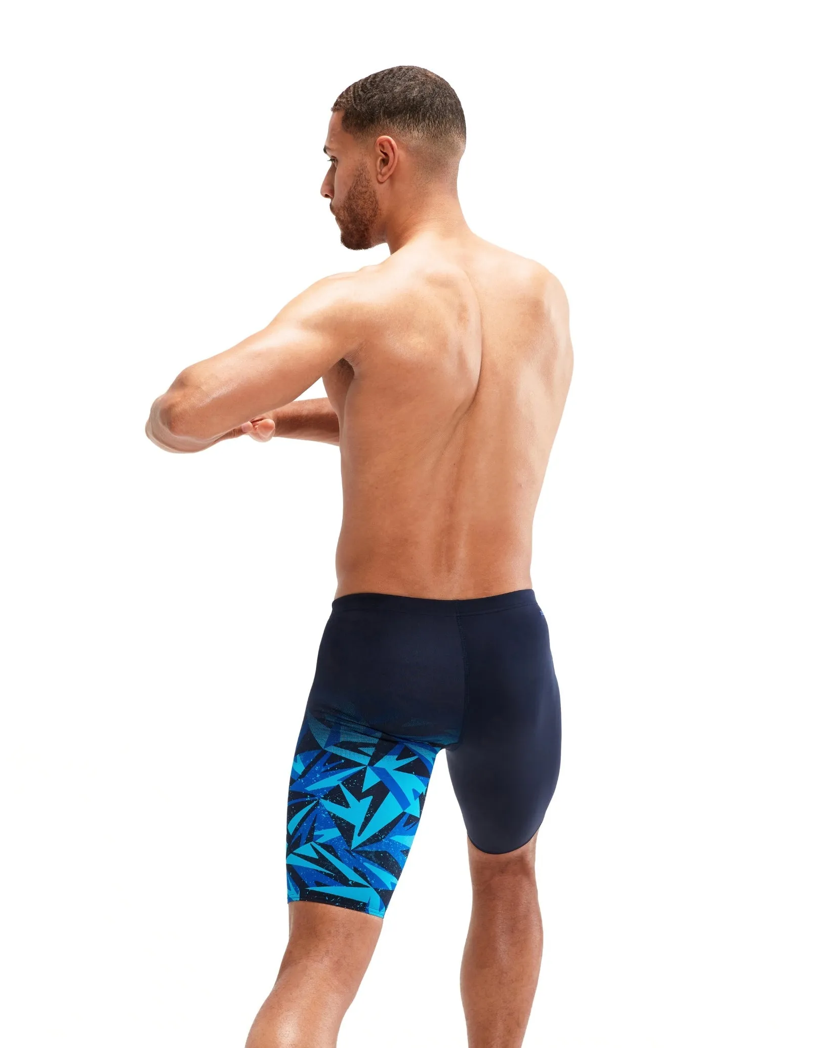 Speedo Hyperboom Placement V-Cut Swim Jammer - Black/Blue