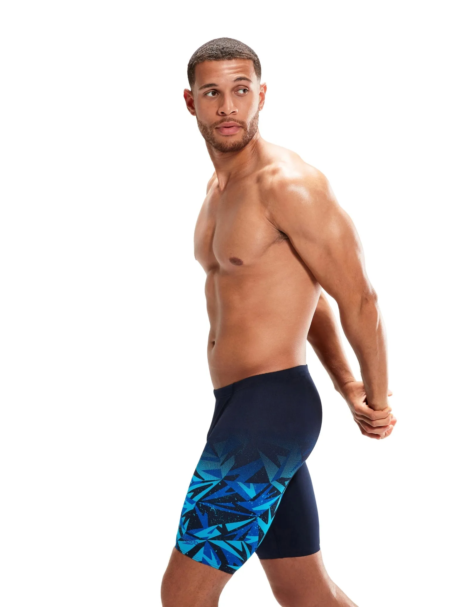 Speedo Hyperboom Placement V-Cut Swim Jammer - Black/Blue