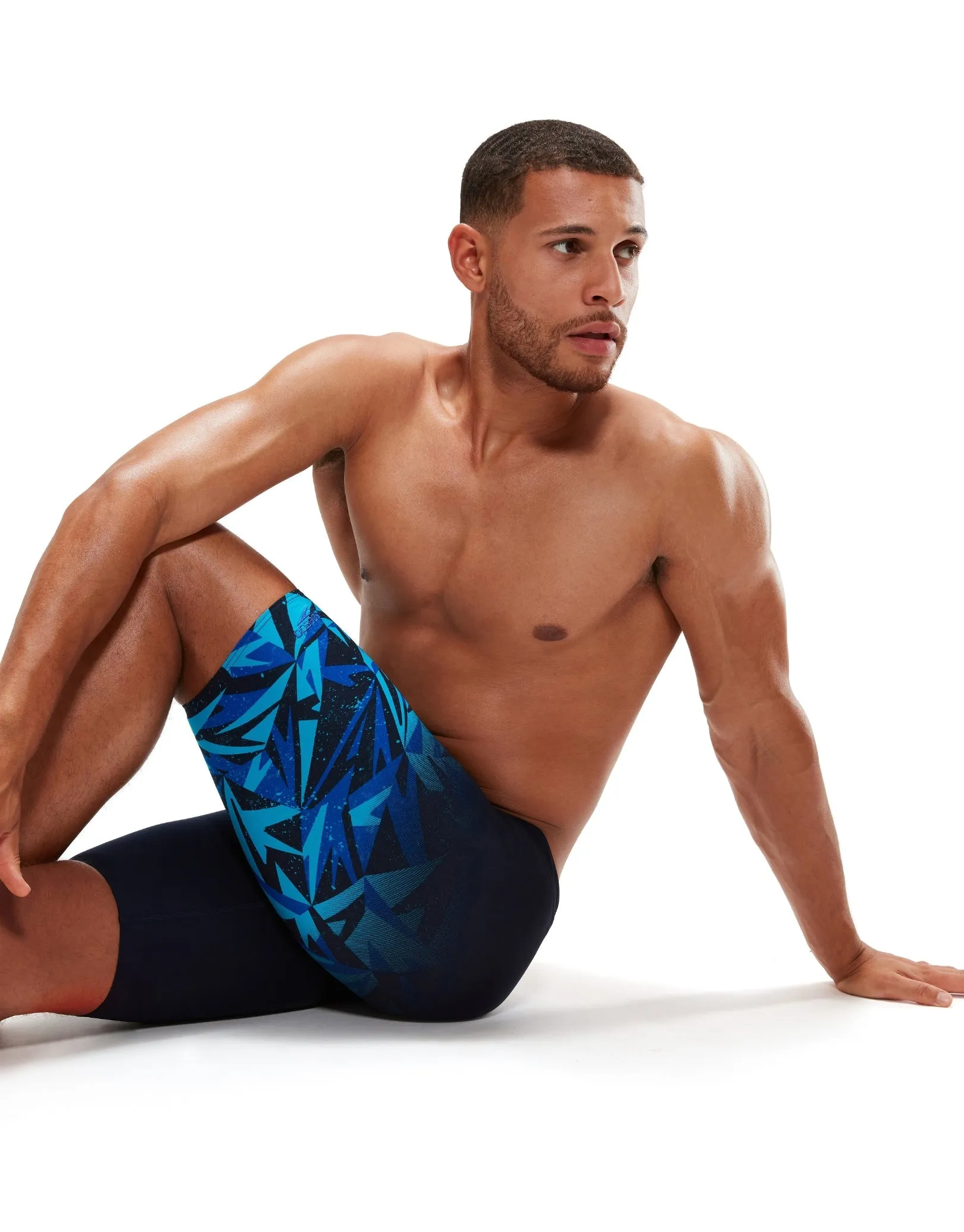 Speedo Hyperboom Placement V-Cut Swim Jammer - Black/Blue