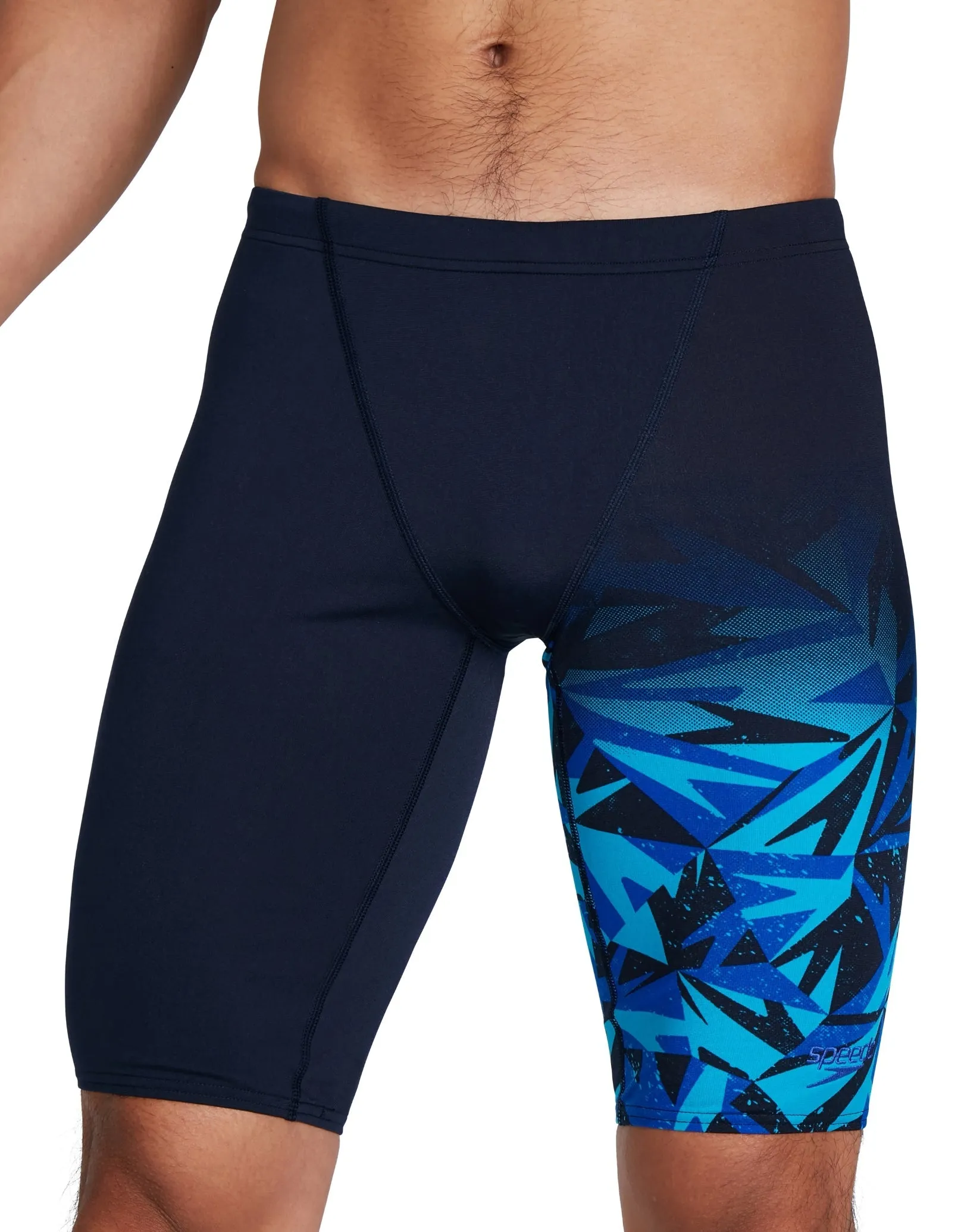 Speedo Hyperboom Placement V-Cut Swim Jammer - Black/Blue