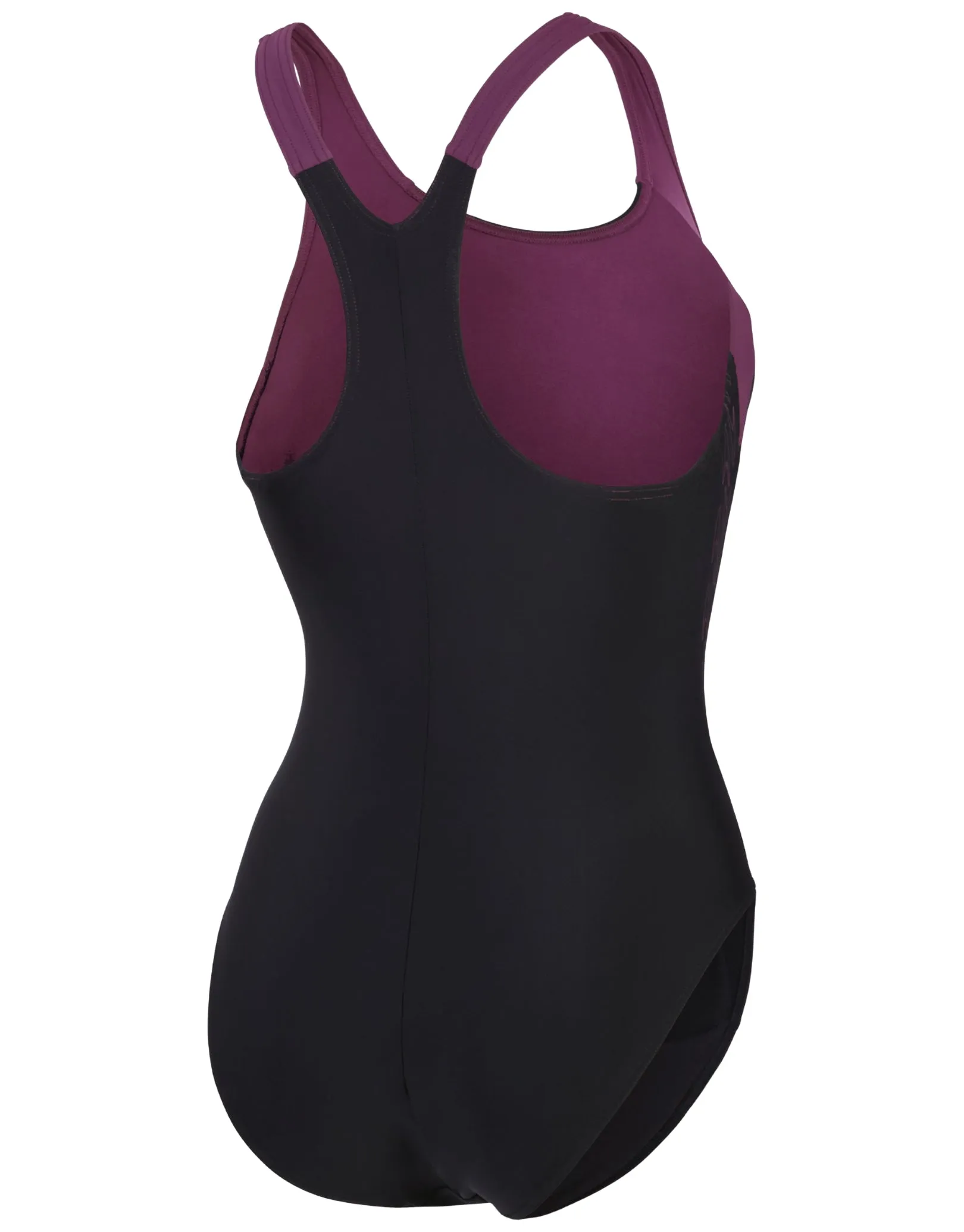 Speedo Hyperboom Splice Racerback Swimsuit - Black/Purple