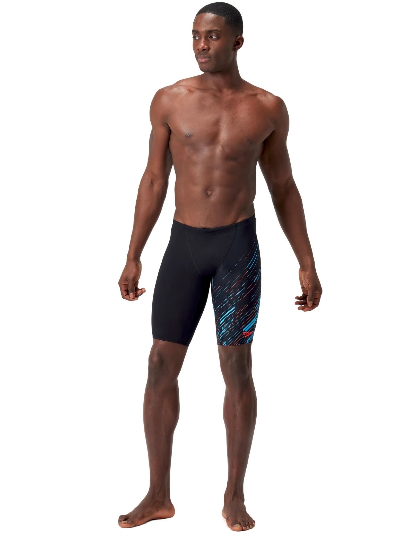 Speedo Hyperboom V-Cut Swim Jammer - Black/Blue