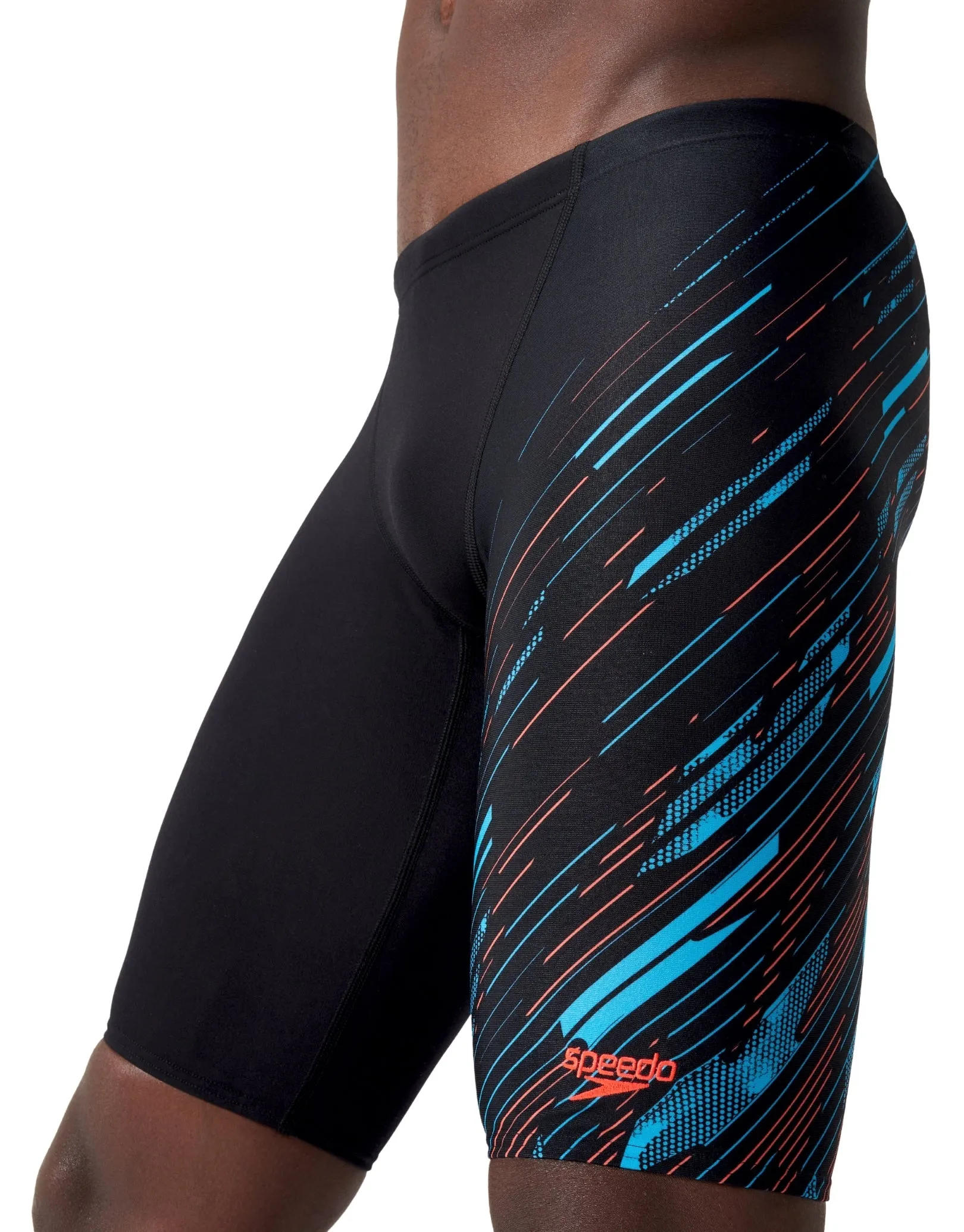 Speedo Hyperboom V-Cut Swim Jammer - Black/Blue