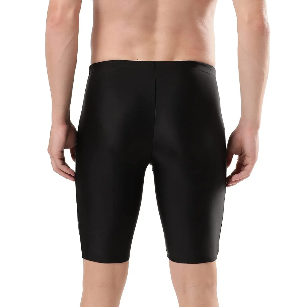 Speedo Men's Medley Logo Jammer (Black/Aquarium)