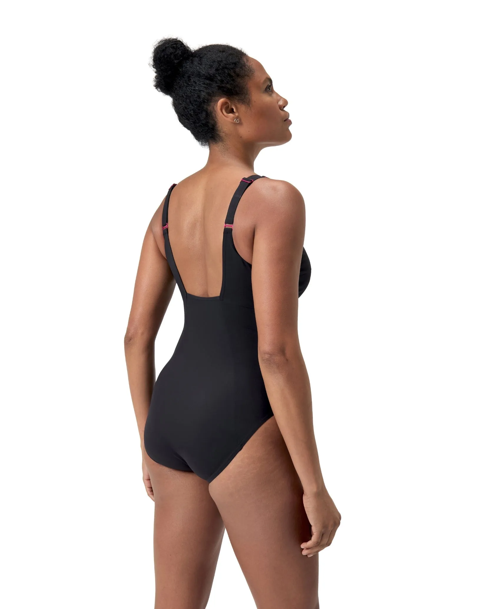 Speedo Shaping ContourEclipse Swimsuit - Black/Pink