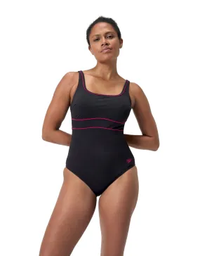 Speedo Shaping ContourEclipse Swimsuit - Black/Pink