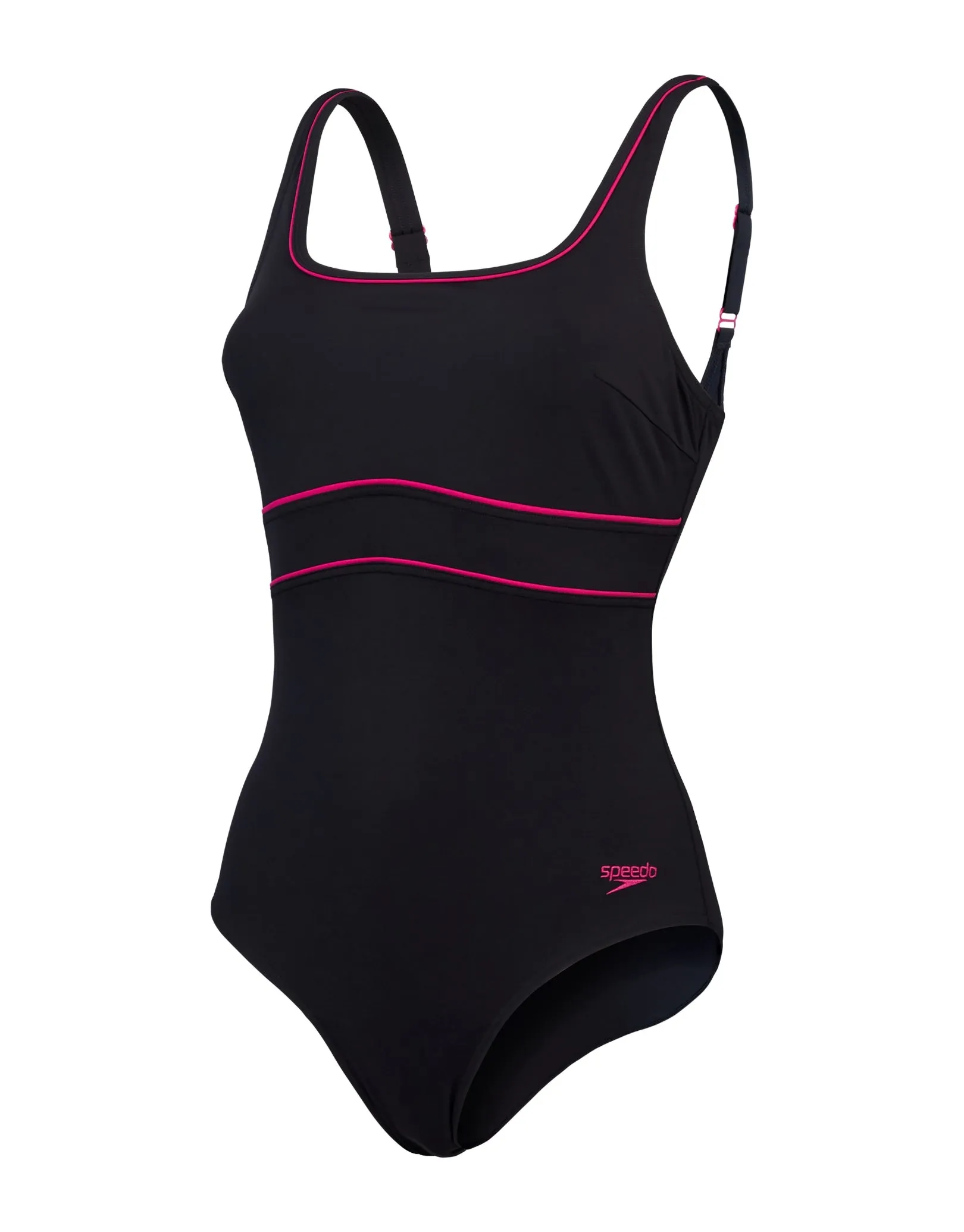 Speedo Shaping ContourEclipse Swimsuit - Black/Pink