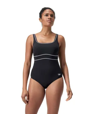 Speedo Shaping ContourEclipse Swimsuit - Black/White