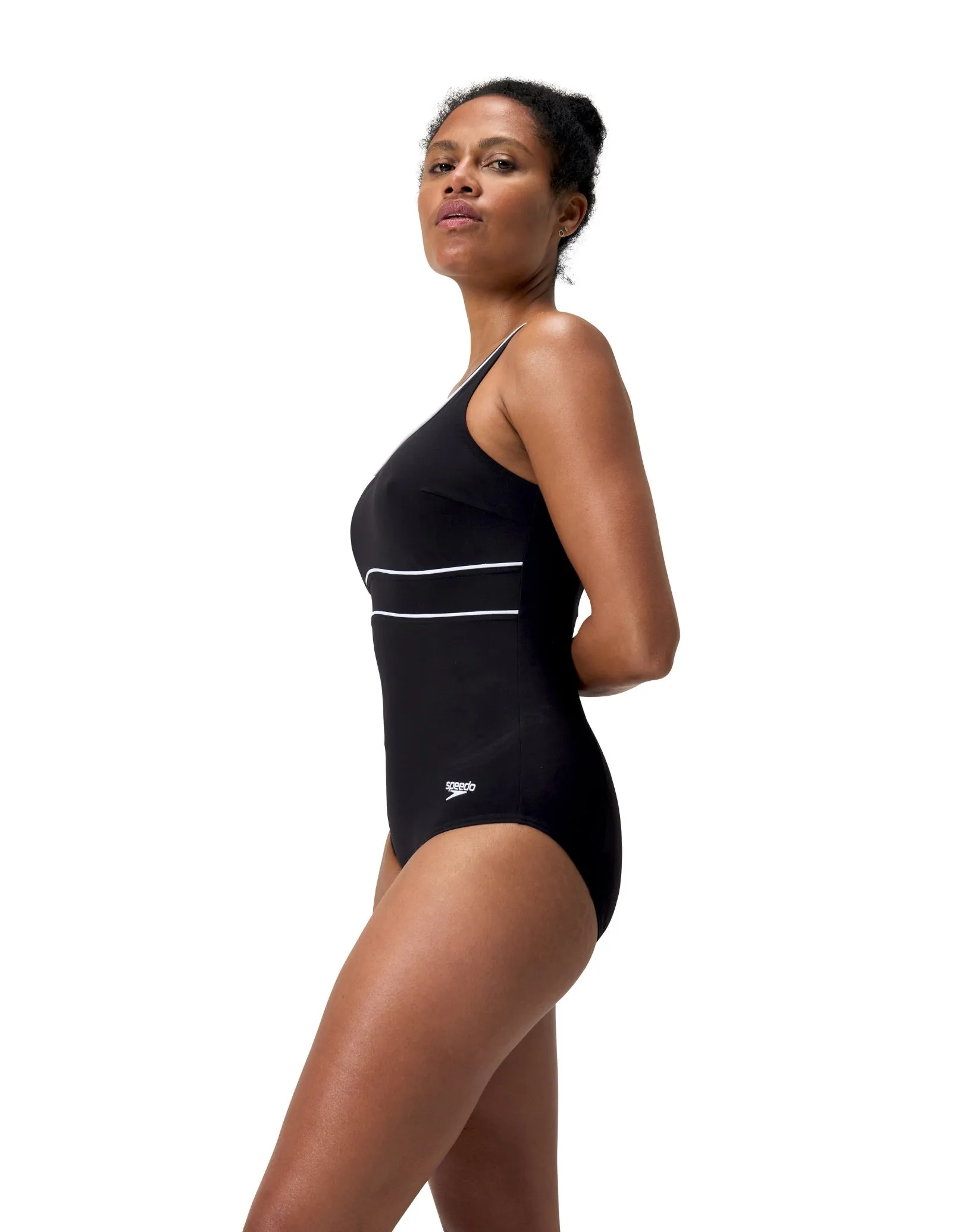 Speedo Shaping ContourEclipse Swimsuit - Black/White