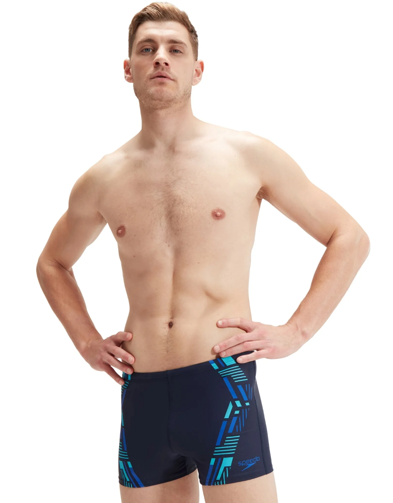 Speedo Technical Printed Aquashort - Navy/Blue