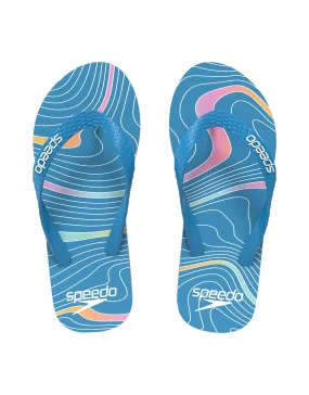 Speedo Unisex Printed Flip Flop - Blue/Multi