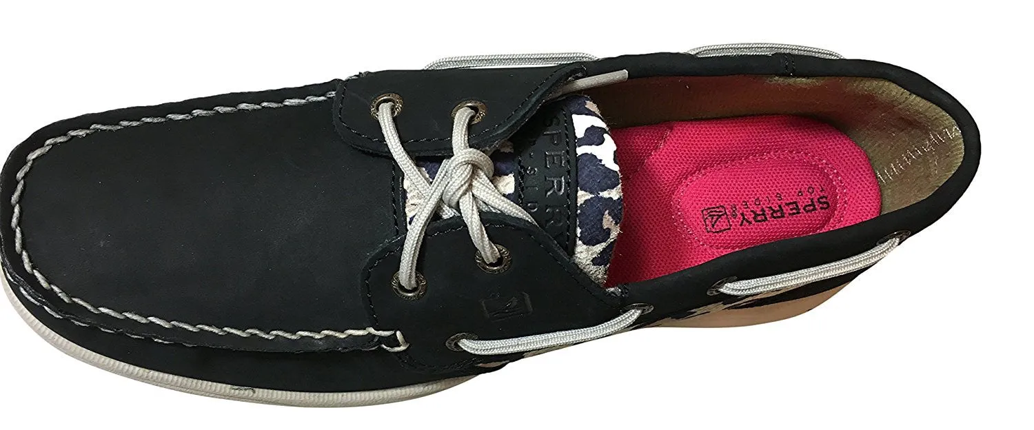 Sperry Top-Sider Womens Intrepid (US), Black/Leopard)