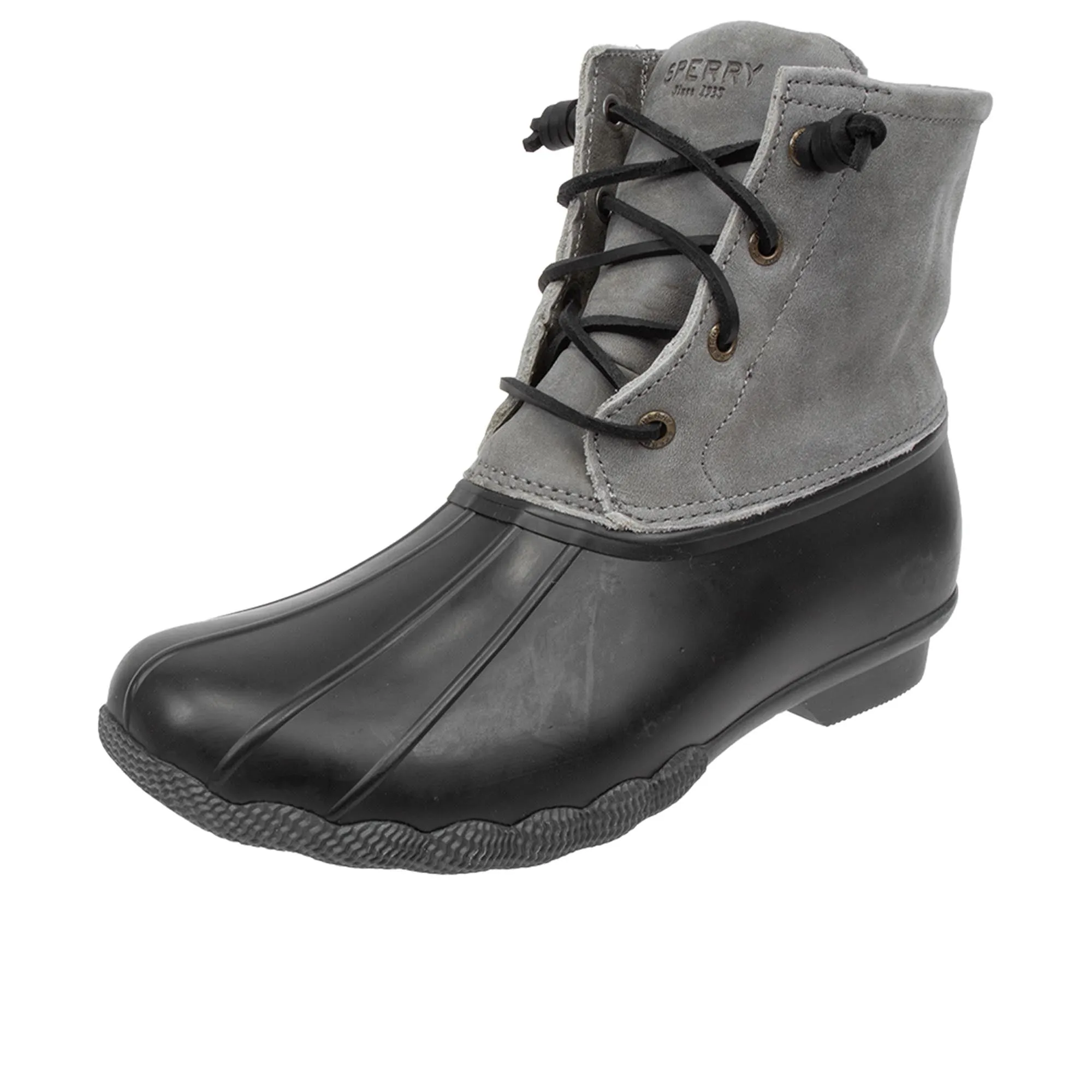 Sperry Womens Saltwater Duck Boot Black/Grey