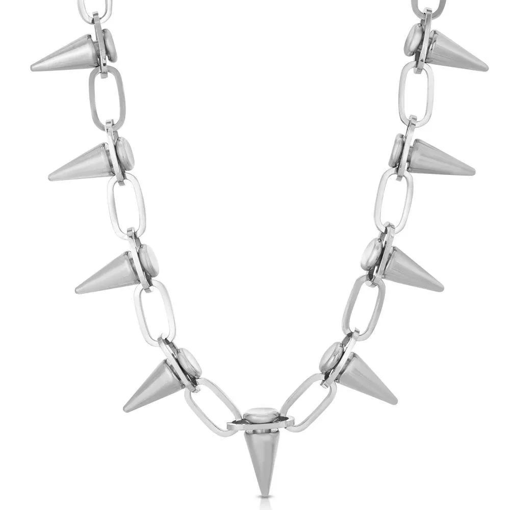 Spiked Chain White Gold