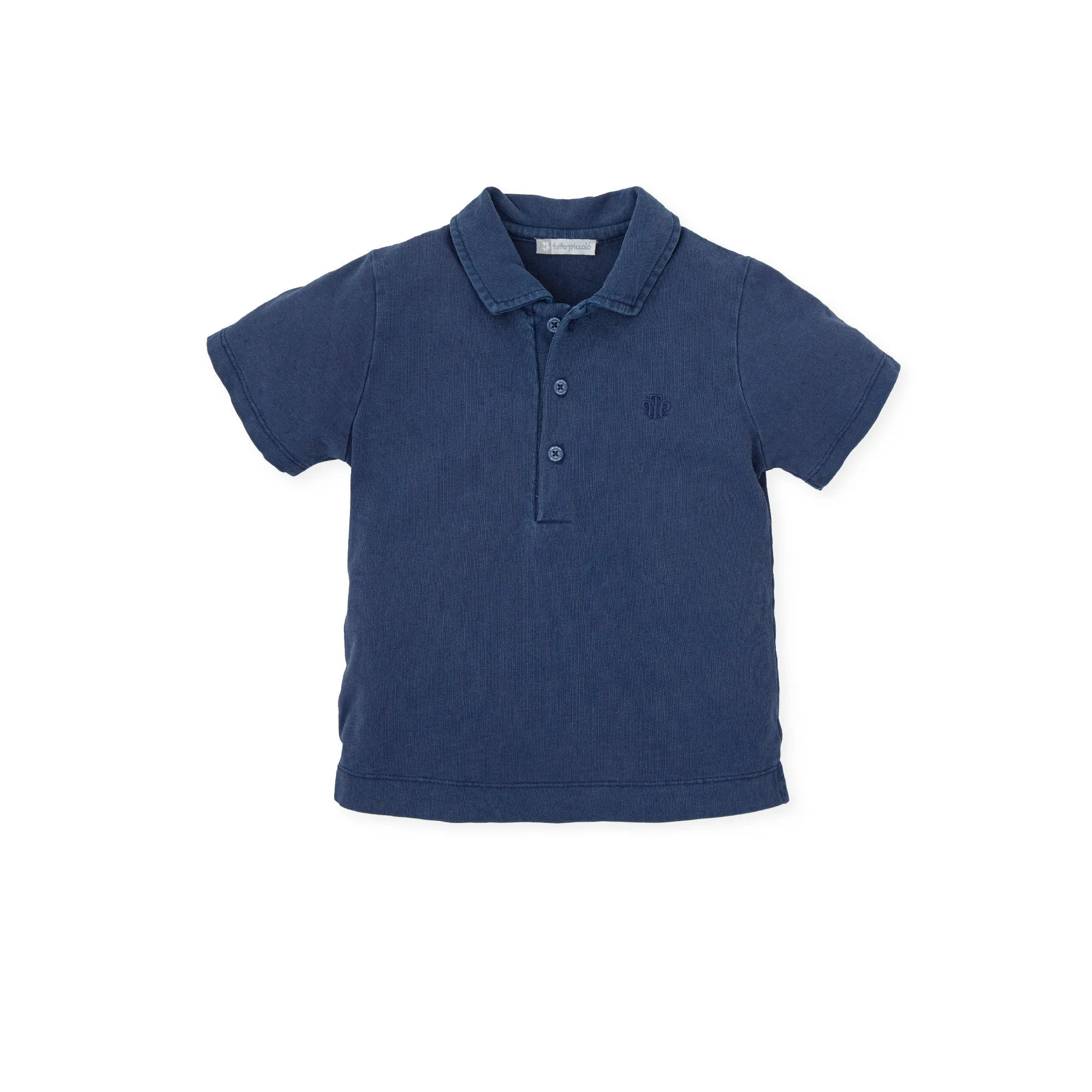 Taichí KNITTED POLO NECK - ATLANTIC BLUE