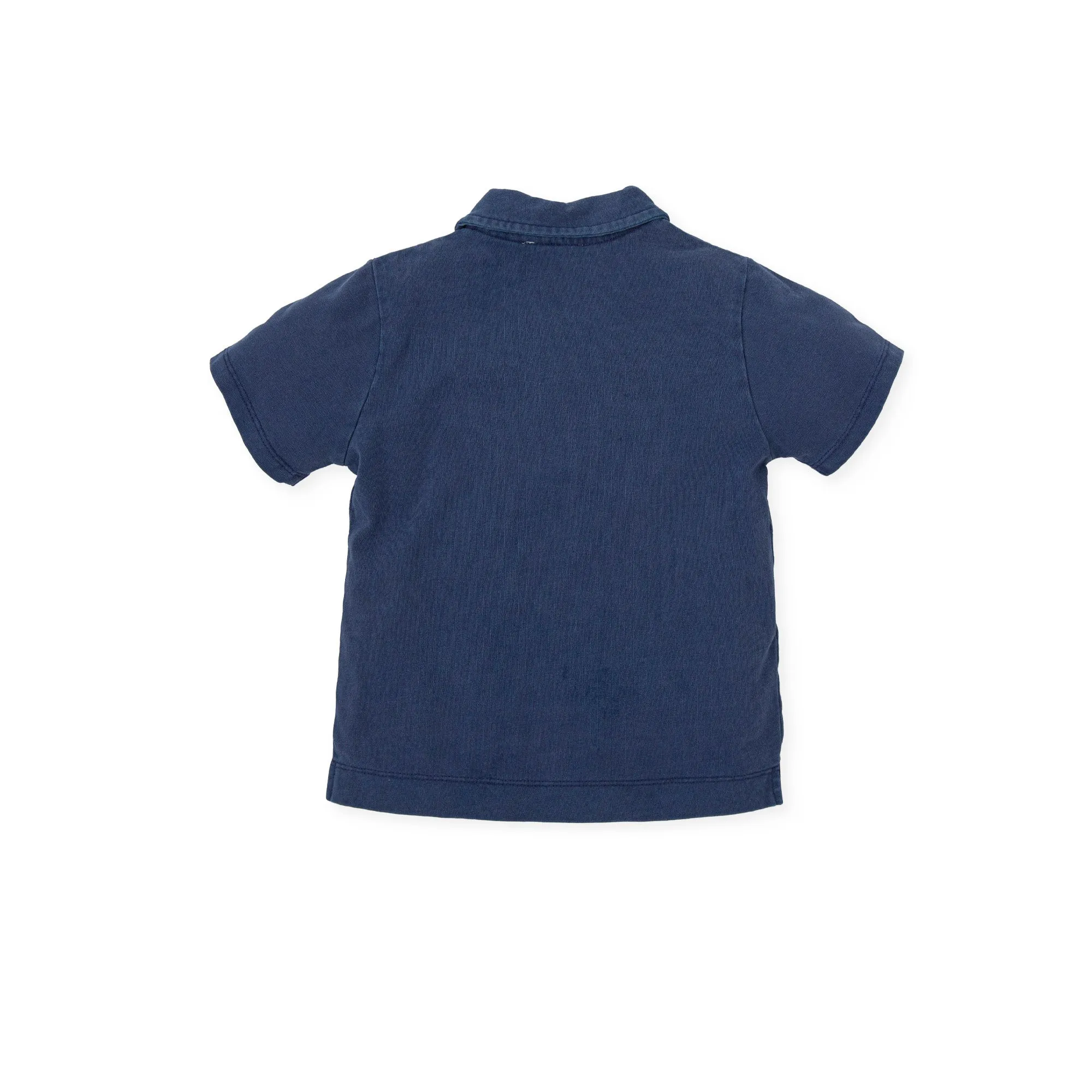 Taichí KNITTED POLO NECK - ATLANTIC BLUE