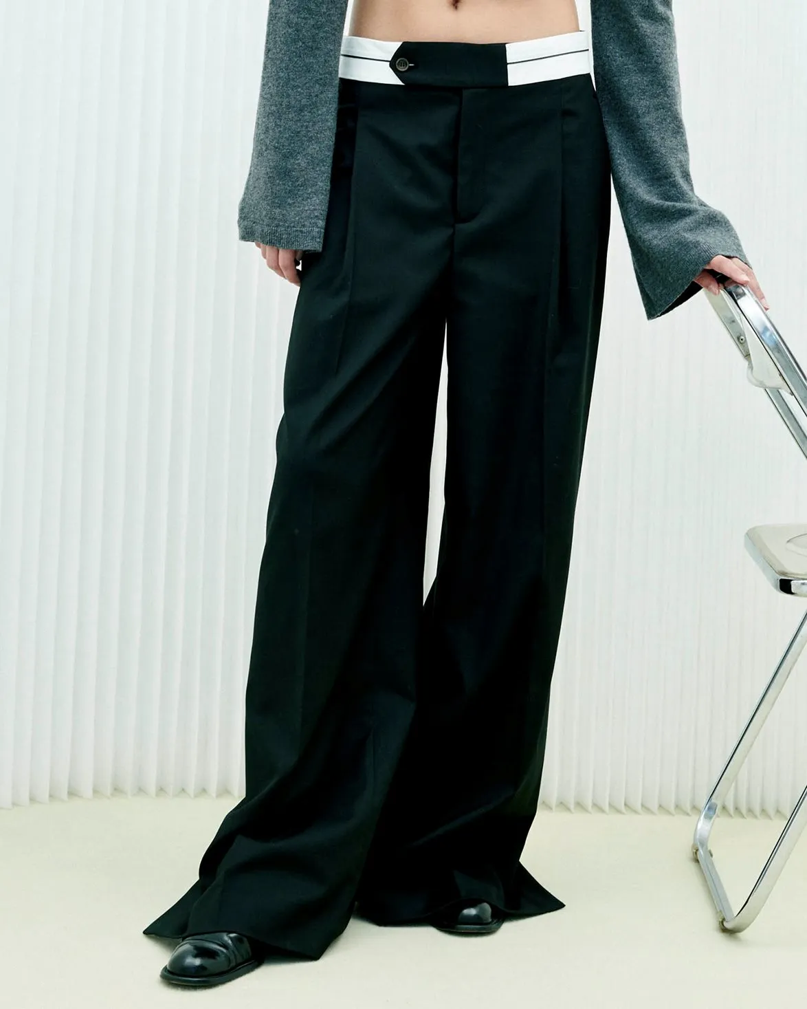 The Garment Pluto Wide Pants Black