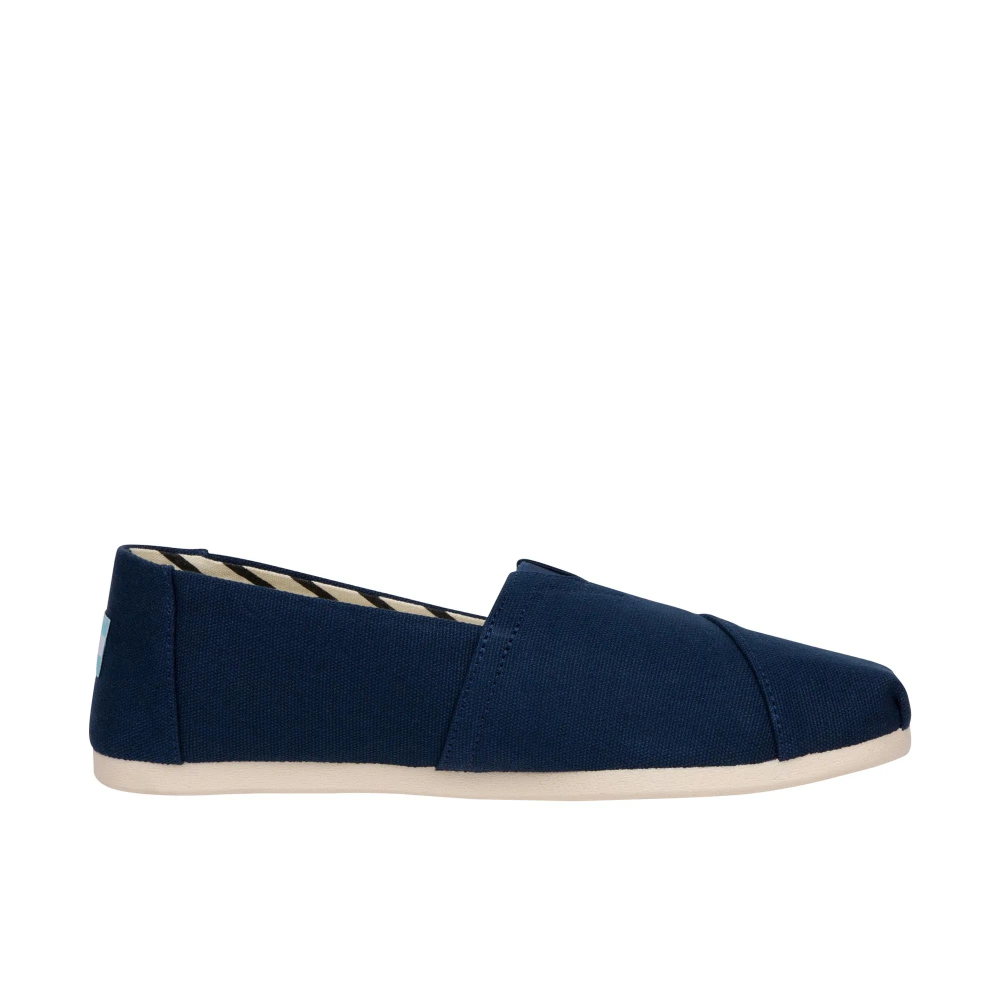 TOMS Womens Alpargata Recycled Cotton Canvas [WIDE] Navy