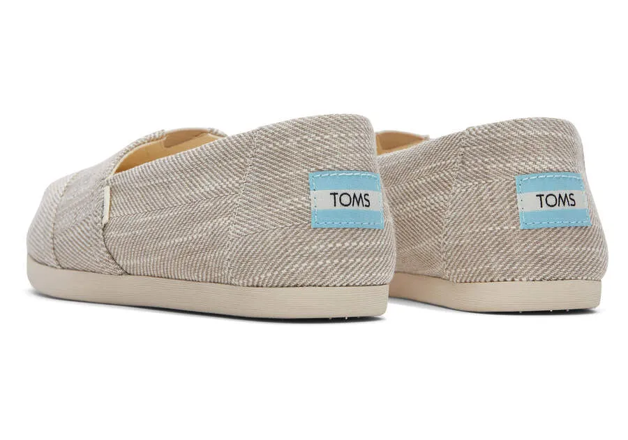 Toms Women's Alpargata Textured Woven Slip On Shoe