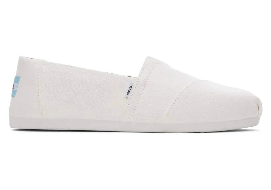 Toms Womens Alpargata White Recycled Canvas