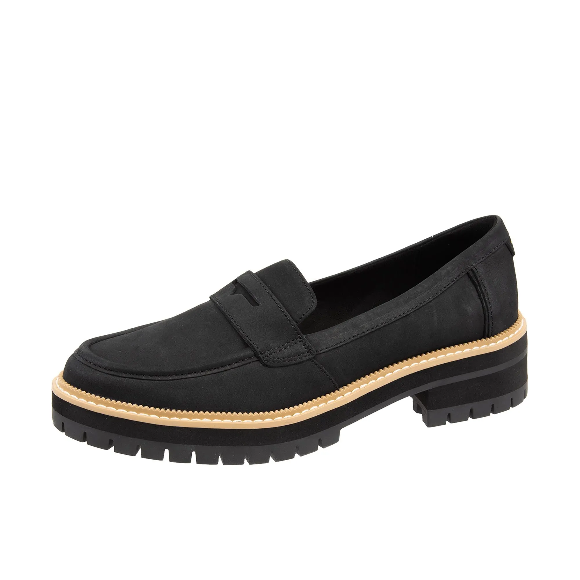 TOMS Womens Cara Leather Loafer Black/Black