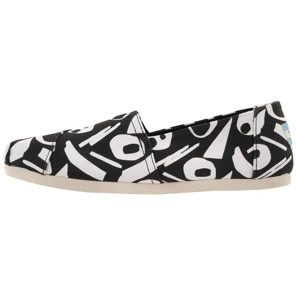 Toms Women's Classic Alpargata Abstract Canvas Print Slip On Shoe