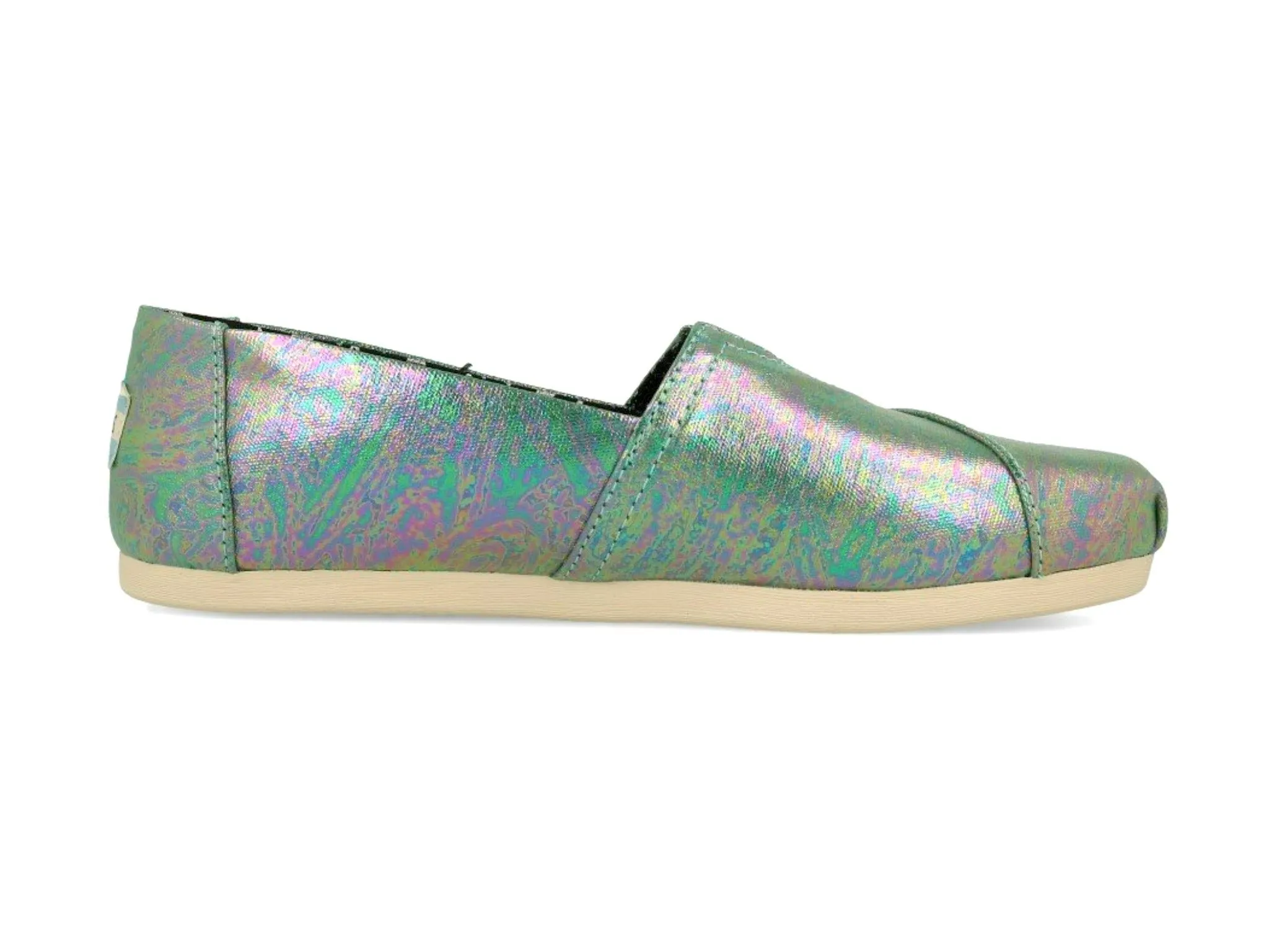 Toms Women's Classic Black Pearlized Metallic Canvas