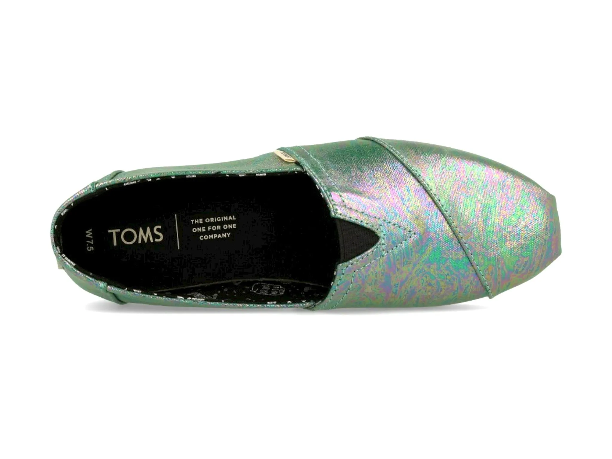 Toms Women's Classic Black Pearlized Metallic Canvas