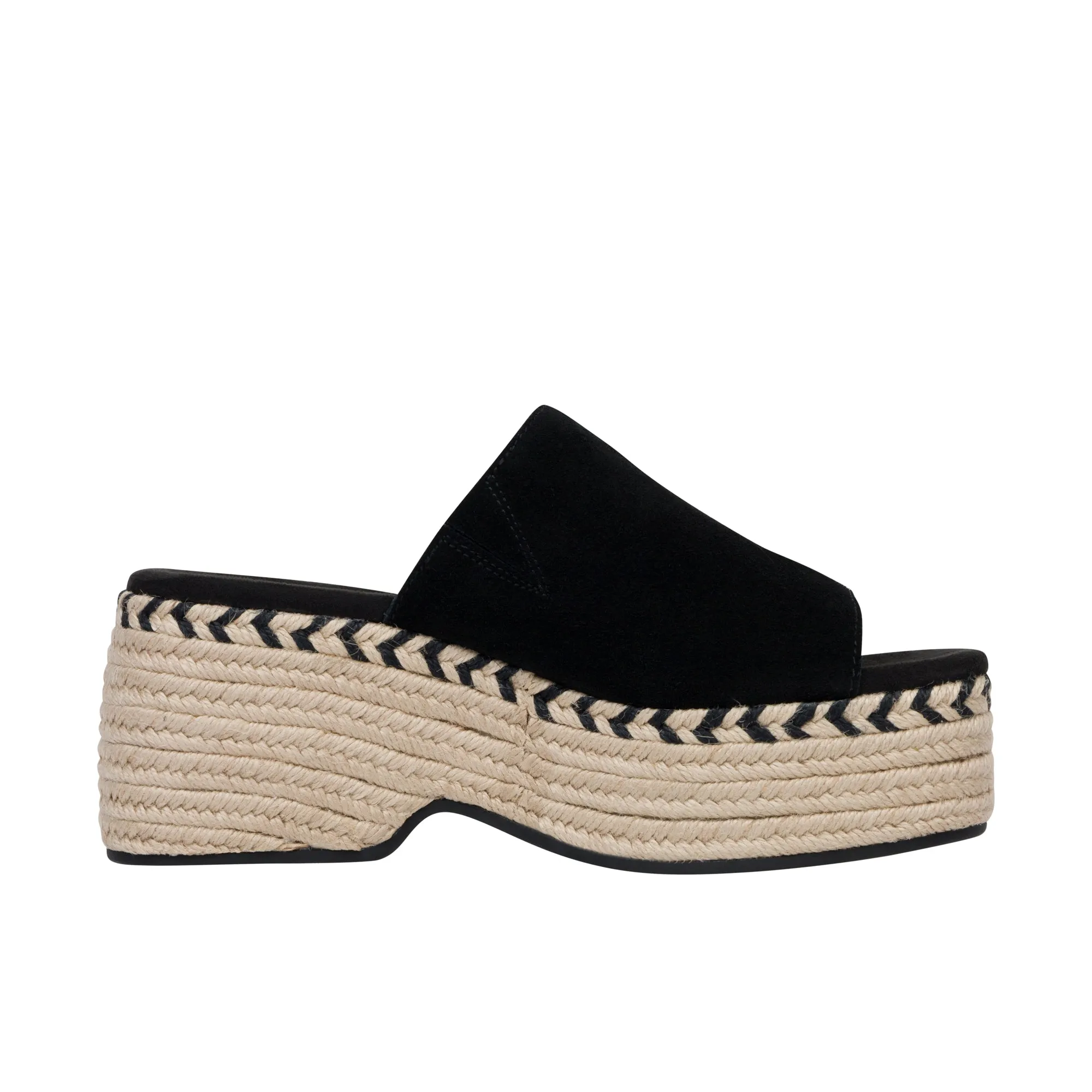 TOMS Womens Laila Platform Mule Black