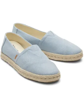 Toms Women's Alpargata 2.0 Canvas Flat Epradrilles - 5.5 - Light Blue, Light Blue