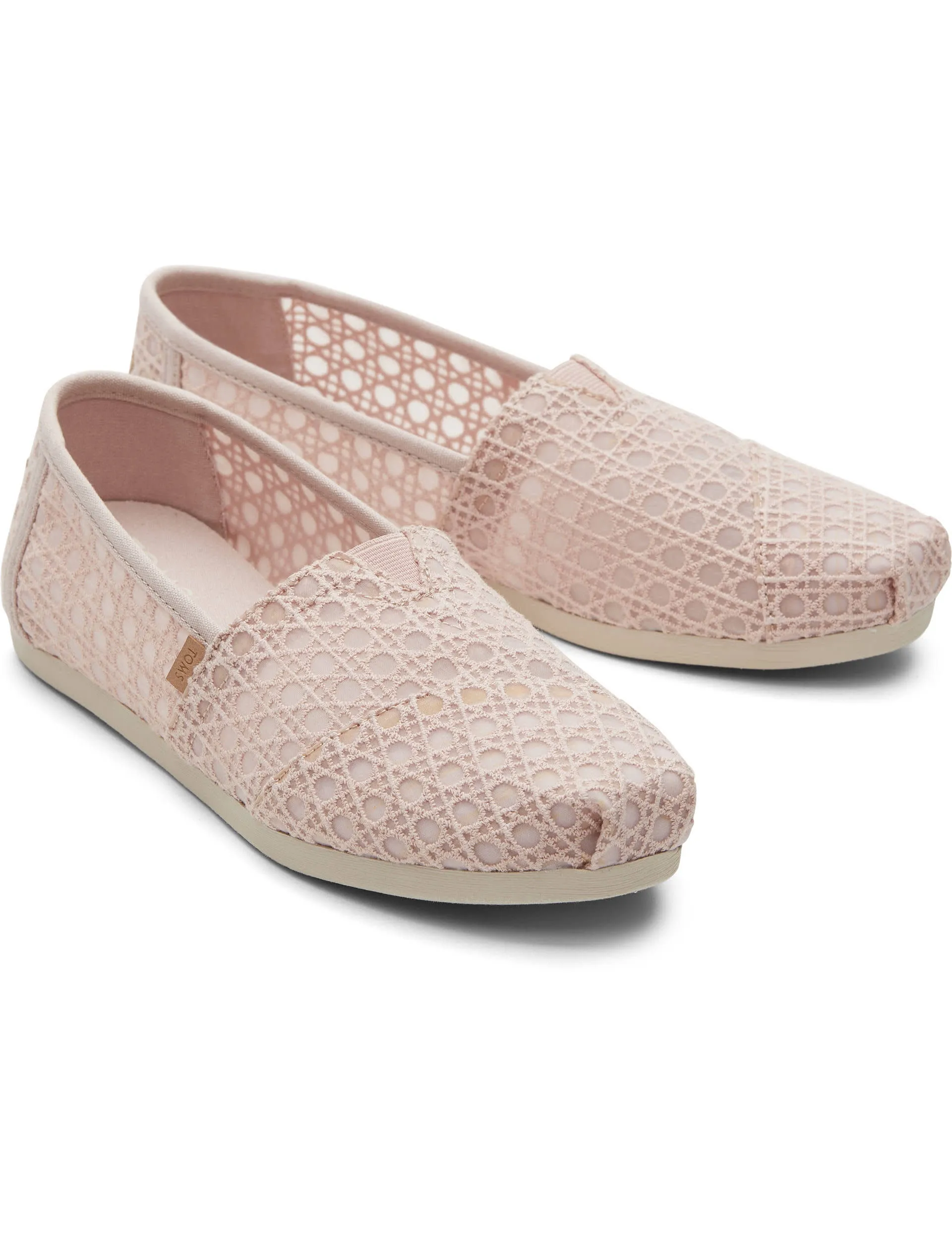 Toms Women's Alpargata Canvas Flat Epradrilles - 8 - Pink, Pink