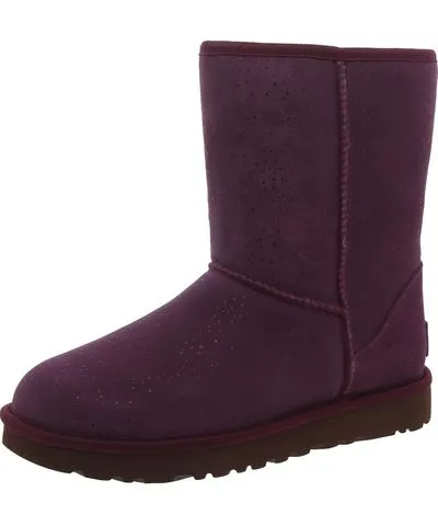 Ugg Classic Short Womens Leather Waterproof Winter Boots