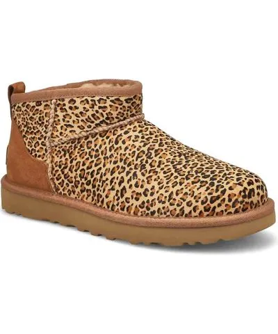 Ugg Women's Ultra Mini Speckles Boot In Chestnut