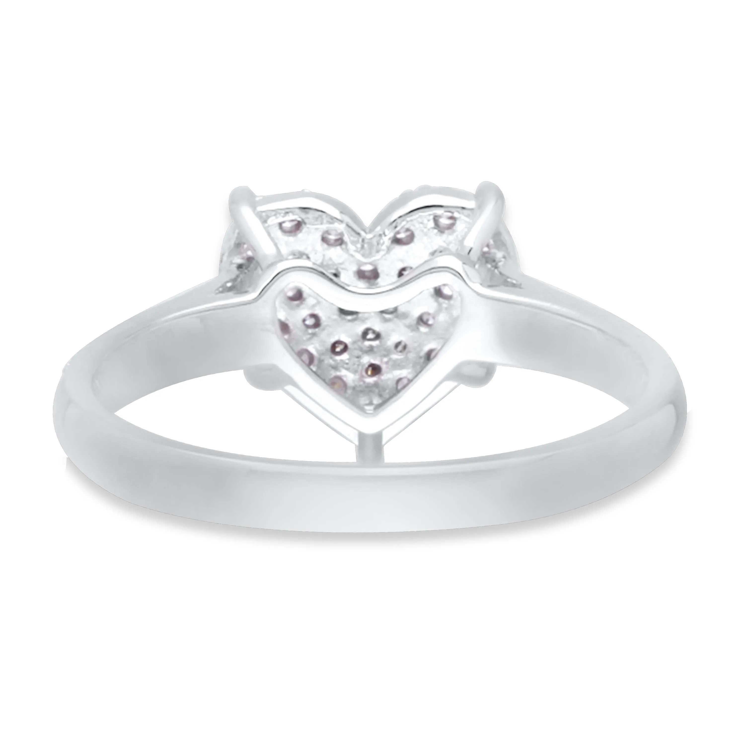 White Gold Diamond Eternal Heart Ring