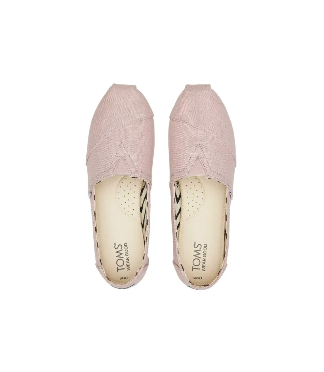 Womens/ladies alpargata heritage canvas espadrilles ballet pink Toms