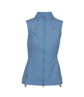 Womens/ladies team riding gilet steel blue Aubrion